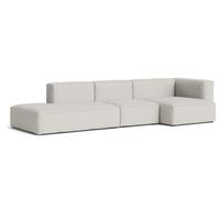 Mags Soft Sofa 3-seater Combination 4 with armrest right Hay fabric Story 102 with beige stitching - 5710441435150