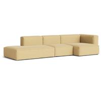 Mags Soft Sofa 3-seater Combination 4 with armrest right Hay Fabric Yuma 833 with beige stitching - 5710441434856