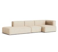 Mags Soft Sofa 3-seater Combination 4 with armrest right Hay Stoff Bolgheri LGG60 mit Beige Naht - 5710441374312
