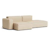 Mags Soft Sofa Low 2,5-seater Combination 3 with armrest left Hay fabric Hallingdal 220 with beige stitching - 5710441373131