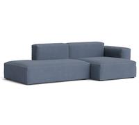 Mags Soft Sofa Low 2,5-seater Combination 3 with armrest right Hay Fabric Linara 198 with beige stitching - 5710441372776