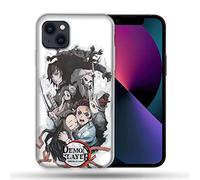 Magsafe Case Compatible with Apple iPhone 13 (6.1) Manga Demon Slayer White
