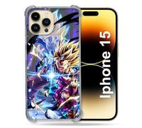 MagSafe Case Compatible with iPhone 15 (6.1) Manga Dragon Ball Sangohan Duo