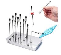 MagStand Pro Magnetic Helping Hands Soldering Tool - Adjustable Alligator Clip Holder, Making Easier to Paint Small Details, Strong Magnetic Base for Model Builders & Miniature Painters (1*Silver)