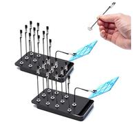 MagStand Pro Magnetic Helping Hands Soldering Tool - Adjustable Alligator Clip Holder, Making Easier to Paint Small Details, Strong Magnetic Base for Model Builders & Miniature Painters(2*Black)