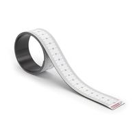 Magstick 1m Flexible Magnetic Tape Measure, Auto Lock, 3cm Width, 100cm, White, Made in Germany