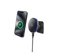MagSwitch Qi2 Wireless Car Charger AMPS Plate Phone Mount, 15W Fast Charger with a Built in On/Off Switch for Smarter Charging, Strong N52 Magnets Magsafe, Compatible with iPhone 12-16, Smartphone