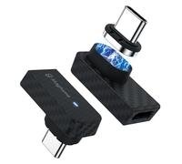 Magtame 240W Magnetic USB-C Adapter, 90 degree Design,40Gbps,24-Pin,4K/60Hz | 2 Pack, carbon-fibre reinforced 90° design, supports 240W charging, 40Gbps data, 4K/60Hz video for iPhone 17/16 and Galaxy
