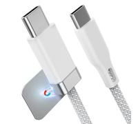 Magtame 3.3FT USB C to USB C Cable with Magnetic Cable Holder, Staycable 60W Fast Charging and Data Sync Type C Charger Cord, Braid and Easy Snap on for i-Phone 16 Pro Max 15 Plus