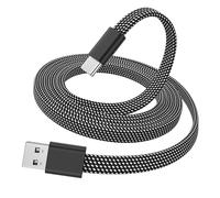 Magtame 5ft Flat Magnetic Retractable USB A to USB C Fast Charging Cable, Compatible with iPhone 15 Pro Max, Samsung, Tablet, Black