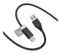 Magtame StayCable USB A to Lightning Cable with Magnetic Keeper 1.5M/5FT, Fast Charging and Data Sync, Braided Anti-Tangle Cord for i-Phone 12,13,14, Desk Accessories Original Design