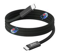 Magtame USB 4 Cable,240W Magnetic USBC to USBC Cable, 40Gbps,8K/60Hz,0.75m | Neat, Coiled Retractable USB 4 Cable,8K & 4K/144Hz video, 40Gbps data, 240W 5A Fast charging, for iPhone 17-15,Mac,USB3/4