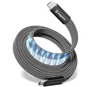 Magtame USB C Cable, Flat 240W Magnetic USB C to USB C Cable, 1M 5A Nylon Braided Fast Charging Type C Cables for iPhone 16/15 Pro/15 Pro Max for Samsung for Mac_Book, Original Design Patent Product