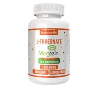 Magtein Magnesium L Threonate Supplement with L Theanine, Lemon Balm and Apigenin, High Absorption 120 Purified Veggie Capsules, 1400 mg, Gluten Free, Non-GMO, Vegetarian