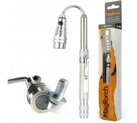 MagTorch Magnetic Torch with Extendable Flexible LED Light for DIY, Crafts, Carpentry and Tradesmen - Silver