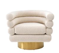 Maguire Swivel Chair - Bouclé Cream