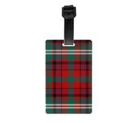 Maguire Tartan Pattern Red Irish Plaid Luggage Tags
