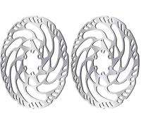 Magura MDR-C 180mm Disc Brake Rotor 6 Bolt ISO Fitting eBike MTB - Silver (Pack of 2)