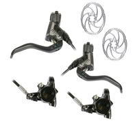 Magura MT8 Pro FM Disc Brake Set With Rotors - Black / Pair / Flat Mount Calipers / 2 x 160mm Rotors