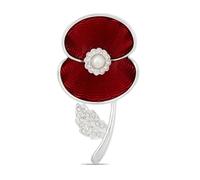 MAGUSHION Red Poppy Badges And Pins 2024,Premium Handmade Enamel Lapel Pin Brooch Badge ，Poppy Brooch Pin，Remembrance Day Memorial Gifts(A)