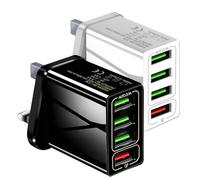 Magvolt Pro Charger, 4-Port Magvolt Pro Phone Charger with Temp Control, Fast Charging (UK,2pcs-A)