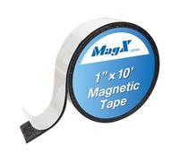 MagX Magnetic Tape with Adhesive 2.5cm×3m, Ultra Thick 1.5 mm, Magnetic Strip with Self Adhesive, Flexible Magnetic Roll Tape, Peel and Stick, Anisotropic Strong Magnets, Stationery, Office Supply