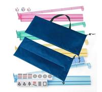 Mah Jong Bag for Rack - Protective Drawstring Sleeve, 2 Piece Mahjong Rack Pusher Bag for Travel, Game Party, Home, Club, Tournament, Family Gatherings | Mahjong Bag for Rack Storage Durable Carrying