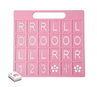 Mah Jong Game - 18.5cm Mahjong Practice Board Solo Training Tool | 24 Slots American Style Mahjong Organizer | ABS Portable Lightweight | for Home Game Night Learning Practice Tool