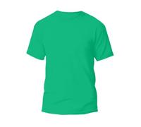 Mahadev-Store® Kids Classic Short Sleeve Plain T-Shirt, Boys Girls Round Neck Basic Shirt Lightweight PE School Active Tees Tops (Jade Green, 11-12 Years)