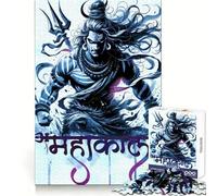 Mahakal Shiva Jigsaw Puzzle for Adults 1000 Pieces Think Smart Tight Cut Home Activity Xmas Gift (38x26cm)