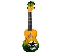 Mahalo Hawaii Green Ukulele
