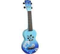 Mahalo MD1HB/BUB Designer Series Hibiscus Blue Burst ukelele