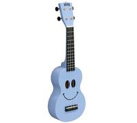 Mahalo"Smile" Art Series Soprano Ukulele, Light Blue, STN2211SMI-LB