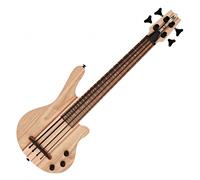 Mahalo Solid Electric Bass Ukulele Natural