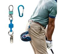 Mahalo Squad Magnetic Golf Putter Cover Holder (Short, Blue) | Versatile Use Golf Towels, Clothing & Accessories for Men & Women | Durable Headcover Keeper Leash with Strong Magnets