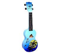 Mahalo Ukuleles Designer Series, Right Handed, Blue Burst, Soprano (MD1HA bub)