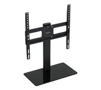 MAHARA Black Table Top TV Stand Base Replacement Pedestal With Tilting Bracket For 32-55 Inch - TV Brackets with VESA Wall Mount Compatibility 400mm x 400mm - TV Stand Base Support Max 30kg