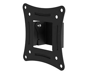 MAHARA Flat TV Wall Mount - Black Universal Wall Bracket for TVs upto 25 inches - VESA Compatible 75 x 75mm - 100 x 100mm - Max Weight 15kg - Suitable for Wood Stud or Solid Wall