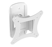 MAHARA Tilt & Turn TV Wall Bracket - TV Wall Mount for 13" - 27" TVs - TV Brackets with VESA Wall Mount Compatibility 75x75mm - 100x100mm - TV Wall Brackets Support Max 10kg - White TV Bracket