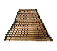MAHARAJA Bamboo Bansuri Set of 18 Pcs Indian Basic Flute - ABE