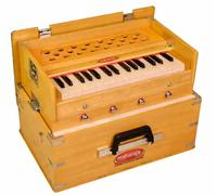 Maharaja Kirtan Harmonium KHF2 | Portable Flight Model | Natural Colour | Professionally Tuned | in USA | Handmade For Yoga & Kirtan | Fits Overhead Compartment