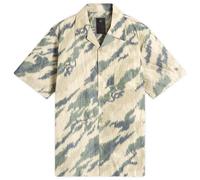 Maharishi Men's Bonsai Camo Ripstop Camp Collar Shirt Woodland