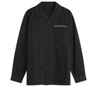 Maharishi Men's Polar Bear Chimera Embroidered Ripstop Shirt Black