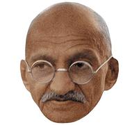 Mahatma Gandhi (Glasses) Celebrity Mask, Flat Card Face, Fancy Dress Mask