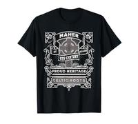Maher Irish Heritage Celtic Roots 8th Century Design T-Shirt