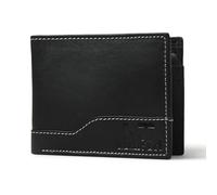 MaheTri Judson Men's Genuine Leather RFID-Blocking Bifold Wallet With Multiple Card Slots - Black | Ideal for gifts | Gift for him, Black, Leather Wallet