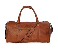 MaheTri Men’s Travel Overnight Belgium Weekender Bag Leather Travel Duffel Bag For Men Vintage Leather Duffle Bag For Women Carry On Travel Holdall | Ideal for gifts | Gift for him, Brown, 24 Inch
