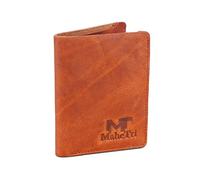 MaheTri Solomon Men's Genuine Leather RFID-Blocking Vertical Slim Bifold Wallet With Multiple Card Slots | Ideal for gifts | Gift for him, Brown, Leather Wallet, Brown, Leather Wallet