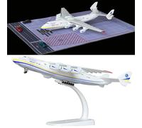 Mahfisj Antonov 225 Model Plane Alloy Diecast An225 Transport Cargo Plane 1/400 Scale An-225 Model Kit with an Airport Mat, Perfect Collection and Gift
