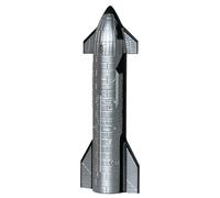 Mahfisj Starship Rocket Model 1/400 Scale Starship Display Model Metal Diecast Decoration Ideal Spacecraft Display and Gift for Adults